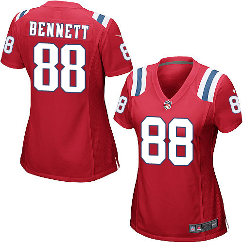 Women's Game Martellus Bennett Nike Jersey Red Alternate - #88 NFL New England Patriots